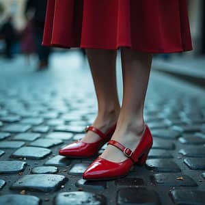 Pointed Toe Mary Jane Shoes