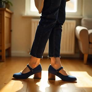 Womens Wide Mary Jane Shoes