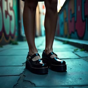 Black Patent Mary Jane Shoes