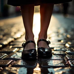 Black Patent Leather Mary Jane Shoes