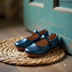 Navy Blue Mary Jane Shoes