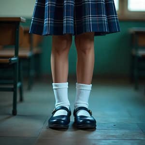 Navy Blue Mary Jane Shoes